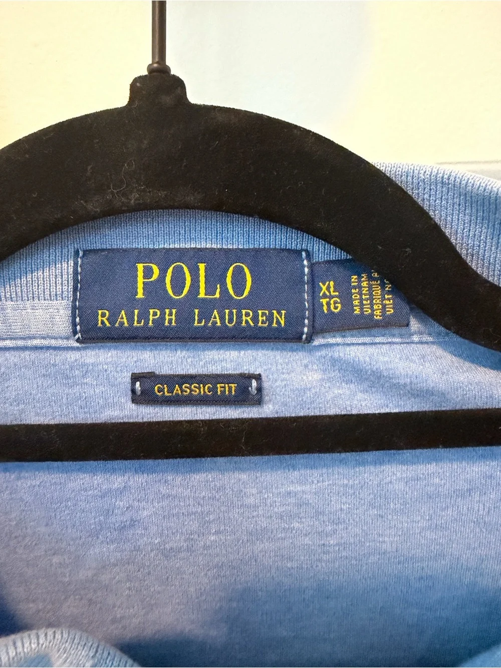 Ralph Lauren Light Blue Men's Polo with Embroidered Pony